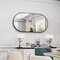40 x 20'' Wall Decor Mirror for Bathroom Black Metal Frame Horizontal/Vertical